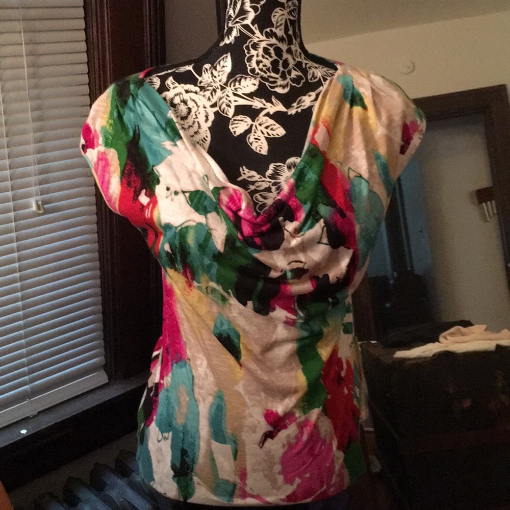 Size medium multi colored top